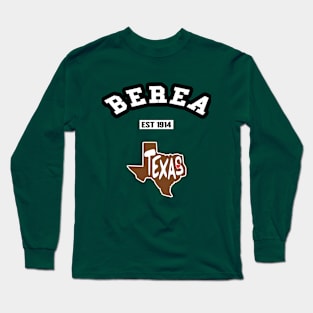 🤠 Berea Texas Strong, Lone Star State Map, Est 1914, City Pride Long Sleeve T-Shirt